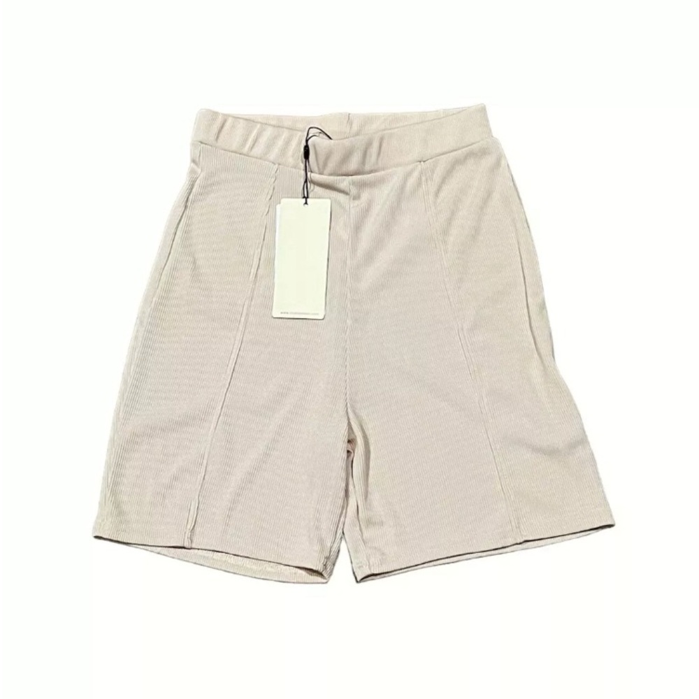 Club L-4505 Hourglass Booty Short w/ Bum Ruche-Size: US 2-Color: Stone-NEW!!